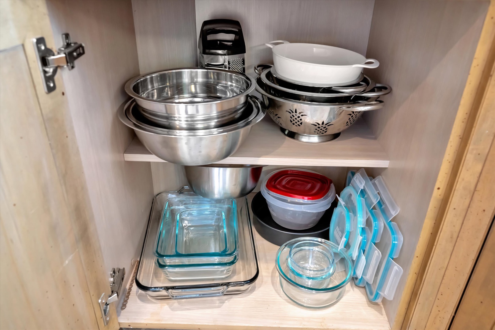 Your kitchen is fully stocked with quality cookware, bakeware, and food storage containers—everything you need to prepare meals just like home.