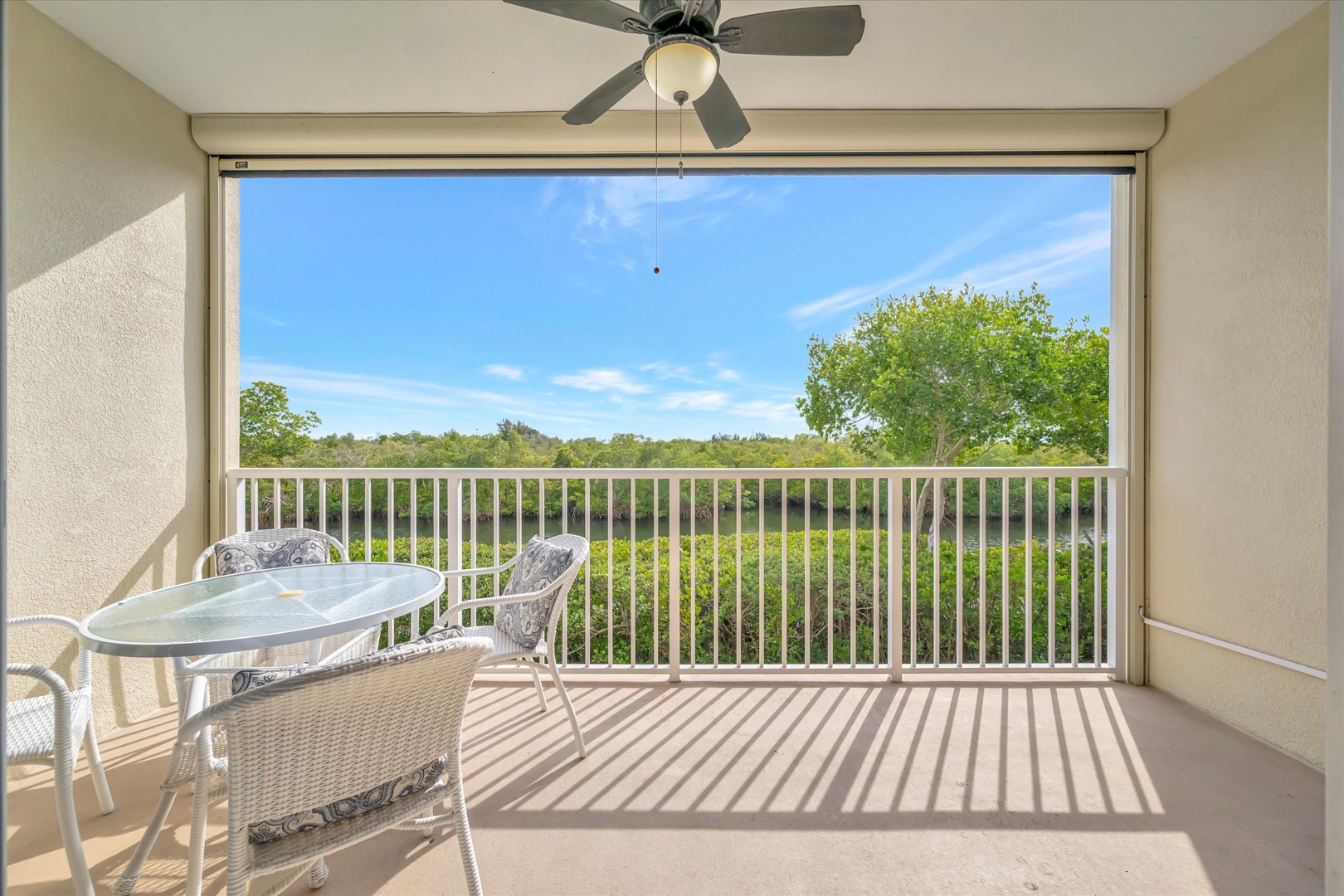 Step onto your private balcony and breathe in the fresh air as you take in sweeping views of lush greenery and open skies. Perfect for morning coffee or unwinding in the evening breeze.