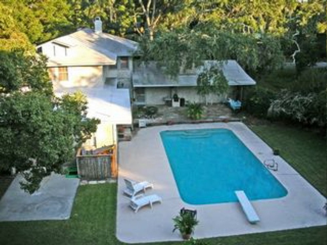 Pool and Back of Cottage