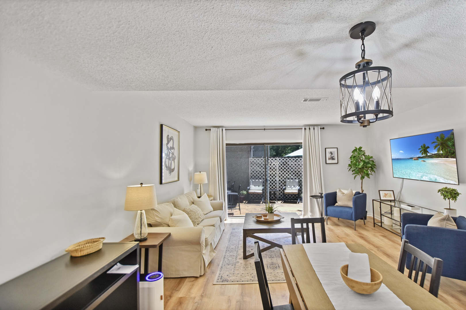 Living Room and Dining Area