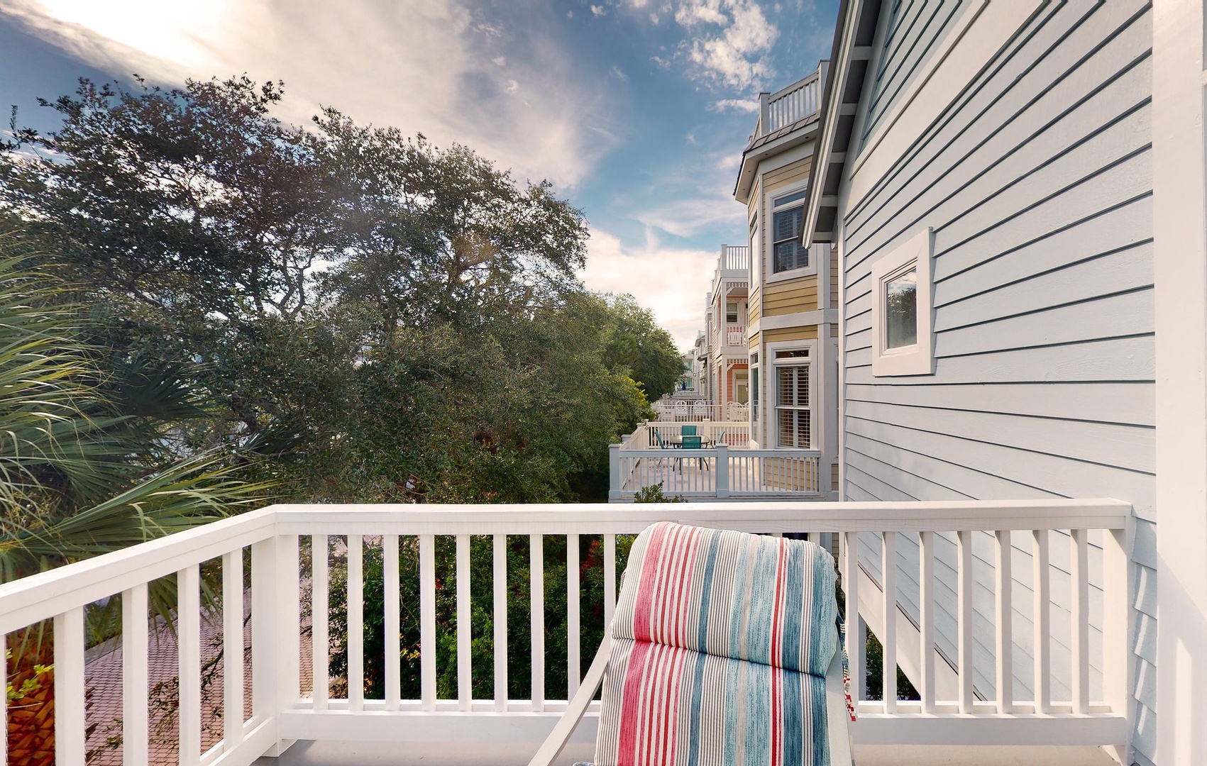 Upstairs, Balcony