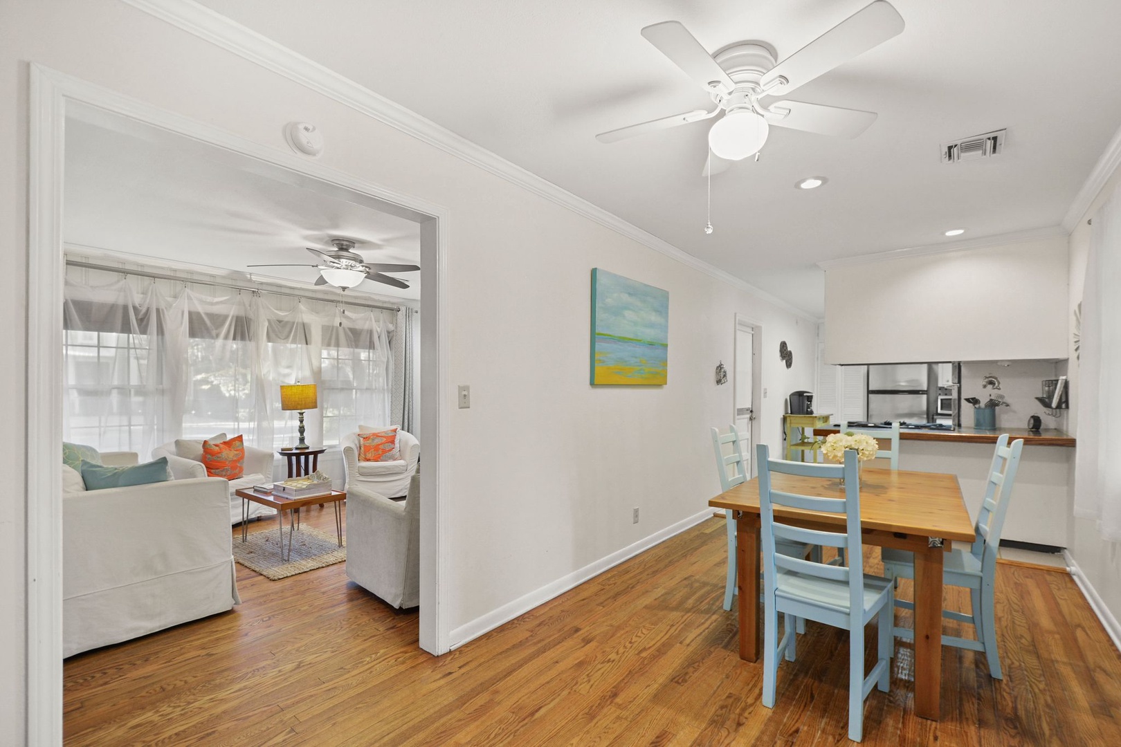 Kitchen and Dining Area off Living Room