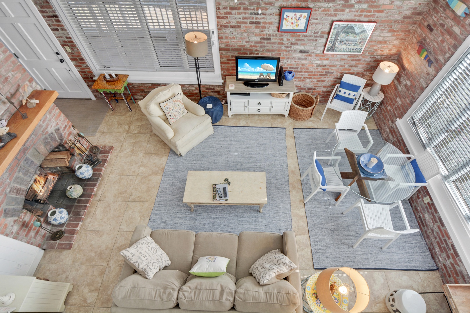 Living Room from Upstairs Loft