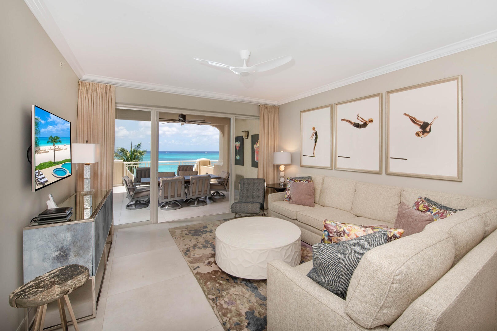 Stylish living area.