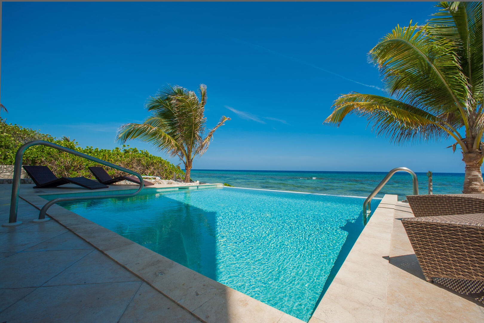 Private oceanfront pool.