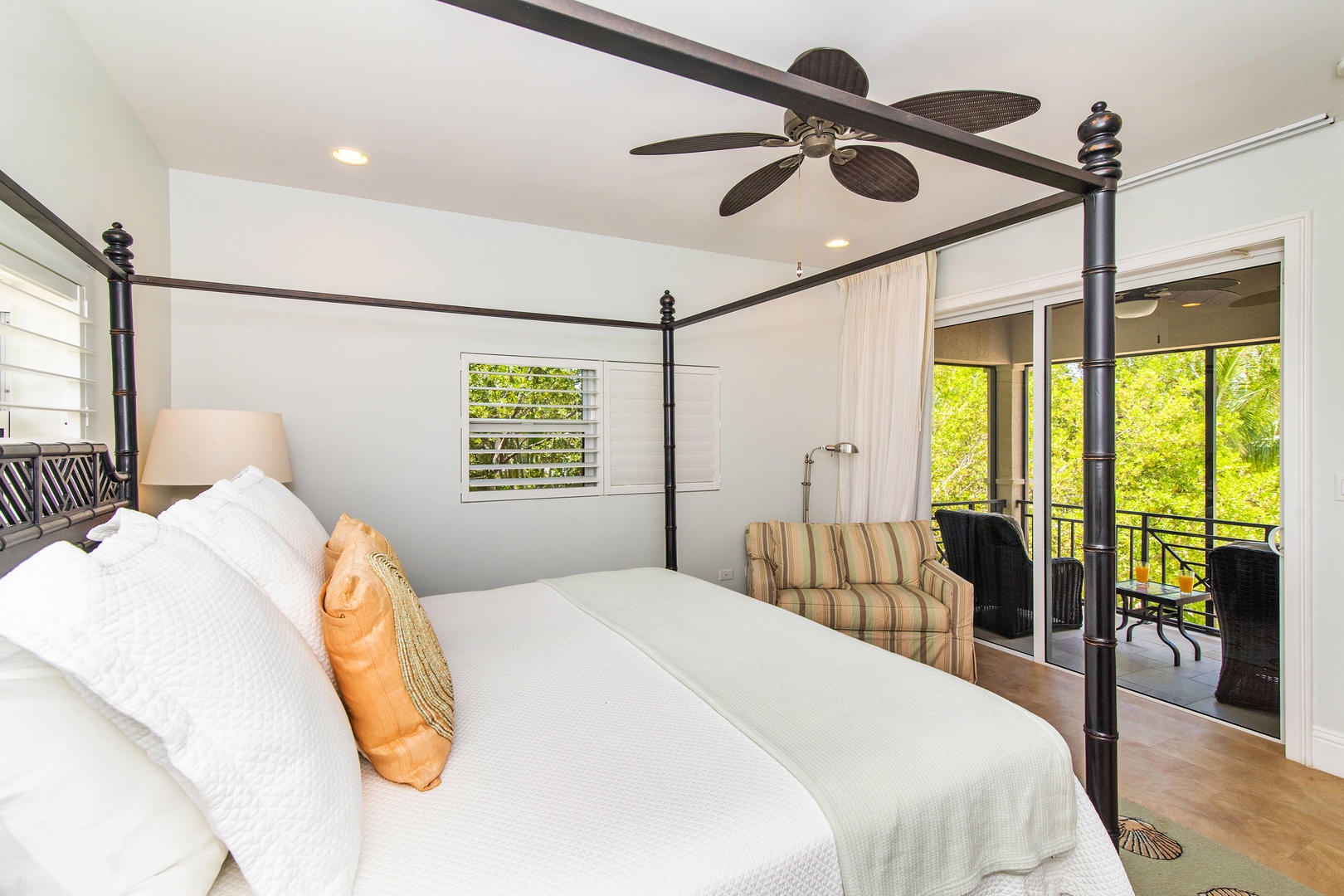 Upper South Suite with king bed.