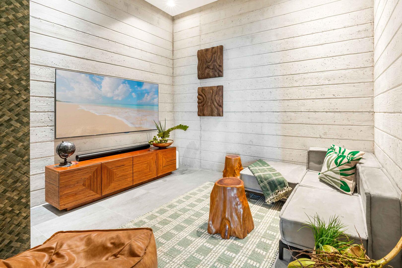 Media/gaming room (65" TV)