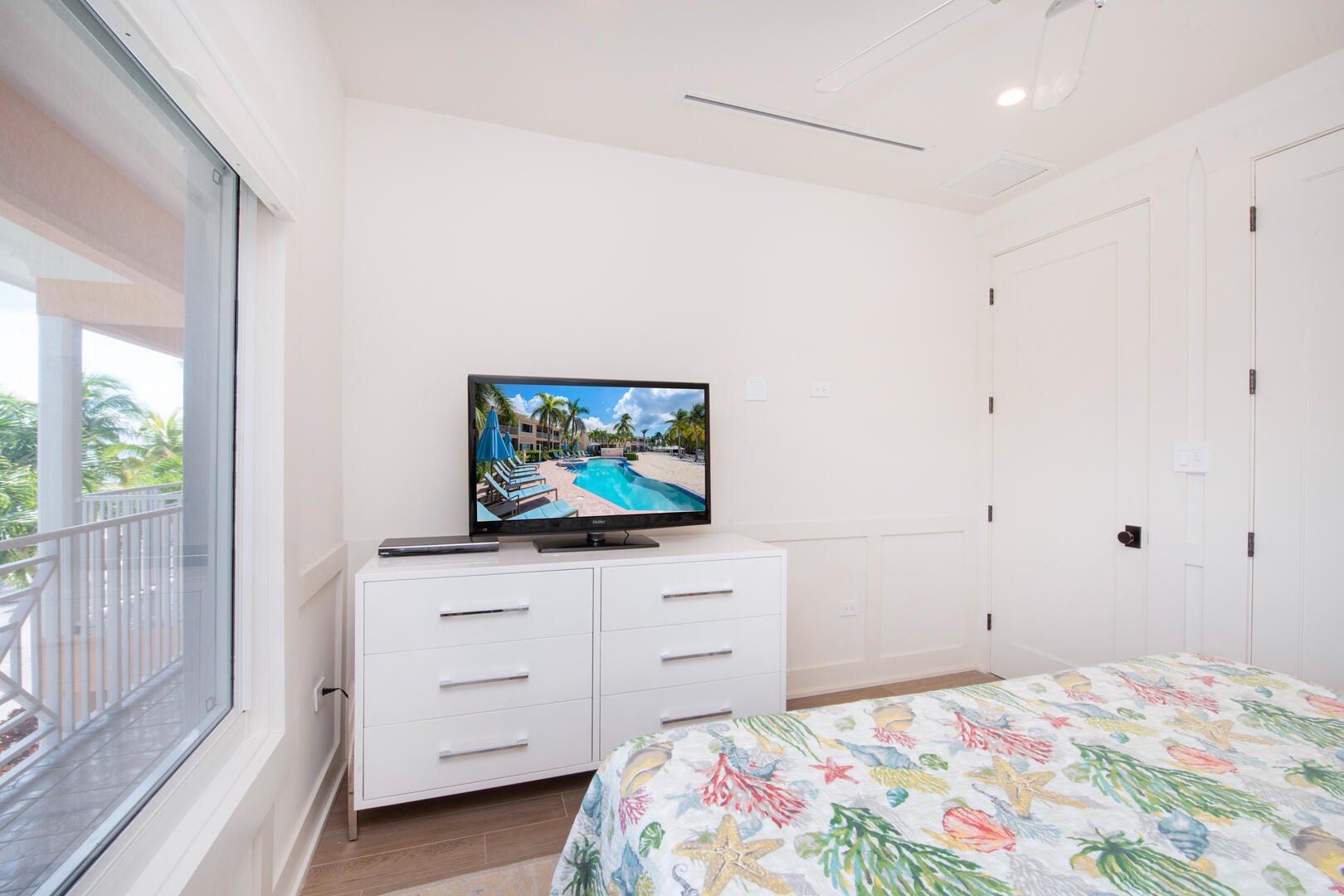 The Guest Suite is also equipped with a television.