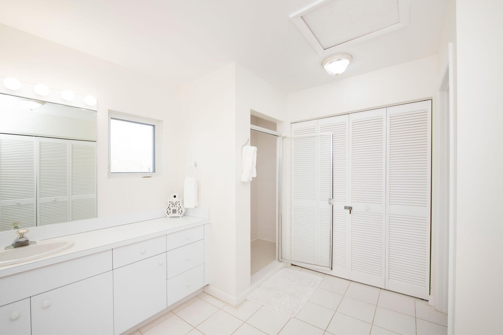 Primary ensuite with shower.