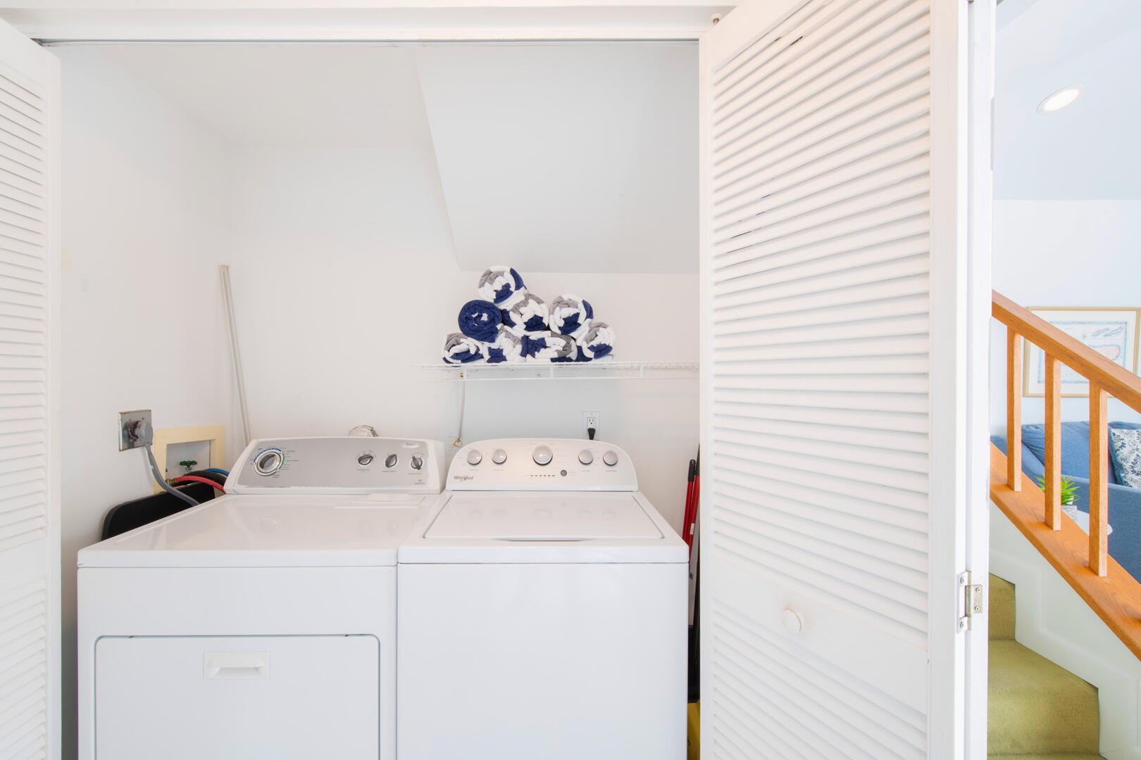 In-unit washer and dryer.