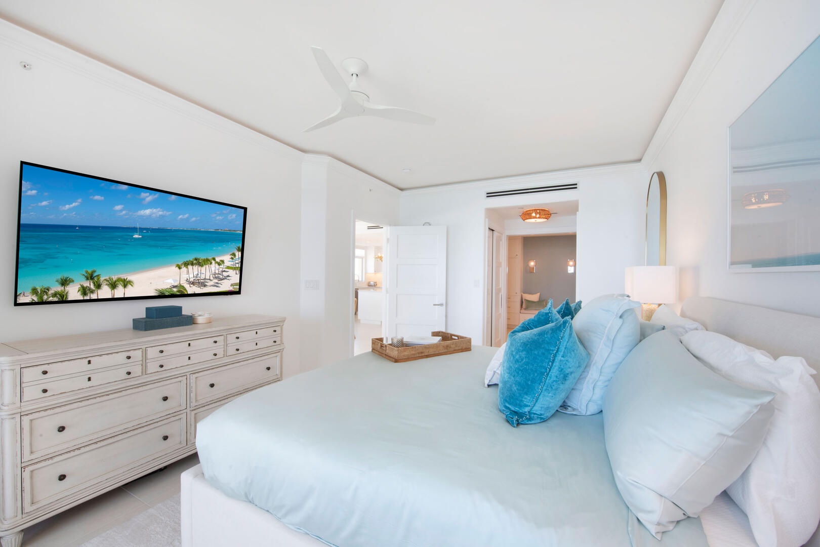 Master Suite with television.