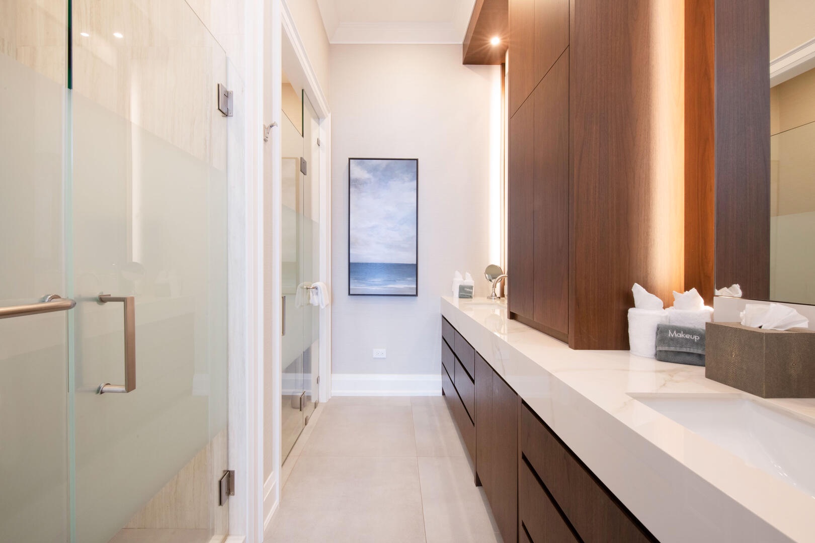 Primary ensuite with water closet.