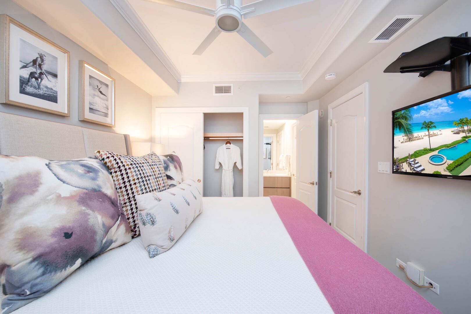 Guest Suite #1 with king bed.