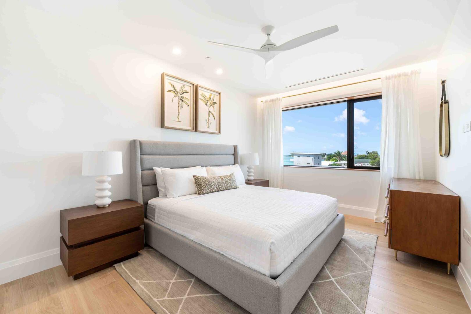 Bedroom 2 with king bed.