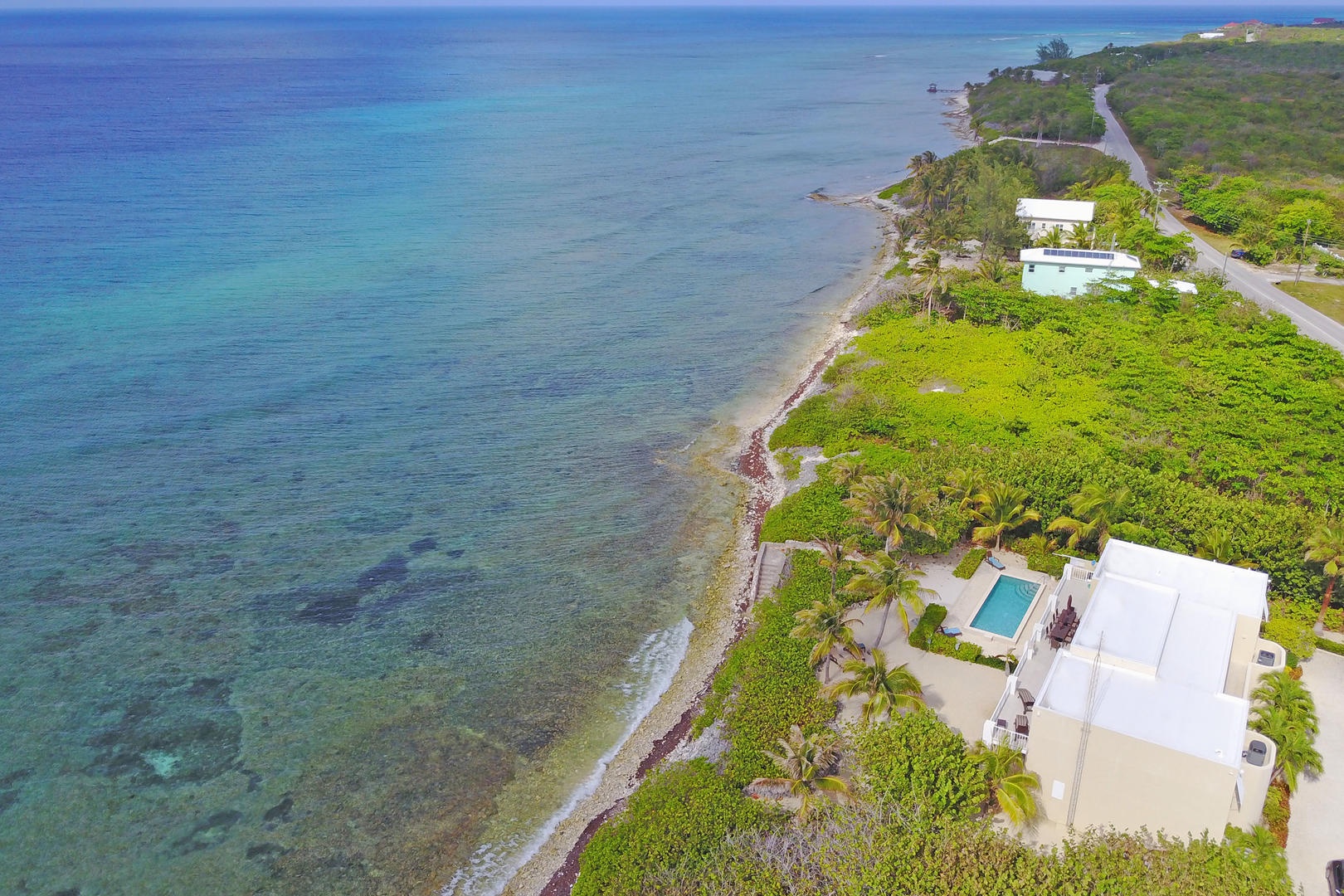 Aerial view of Villa Caymanas.