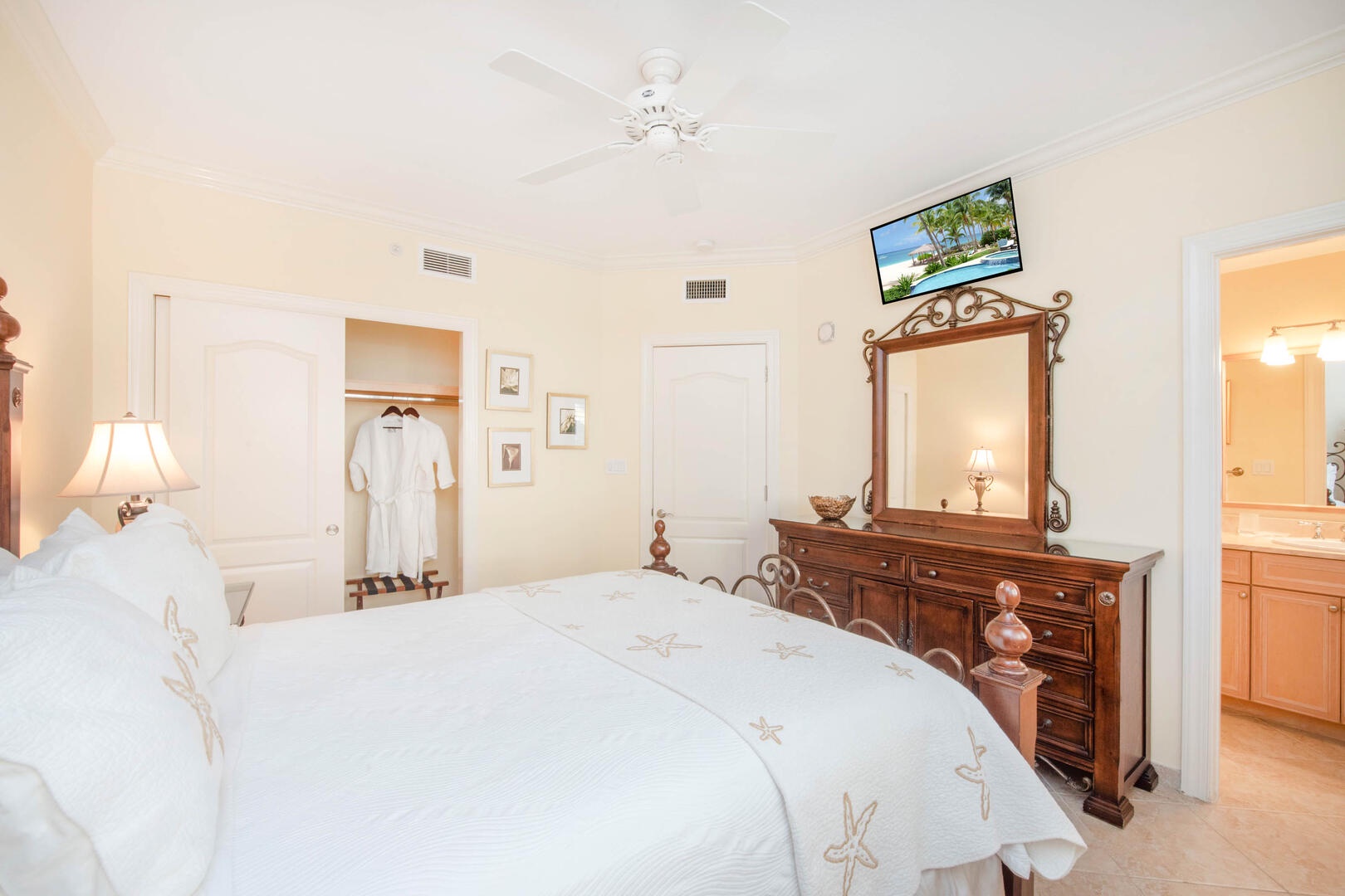 Complimentary housekeeping is provided on Mondays, Wednesdays, and Fridays.