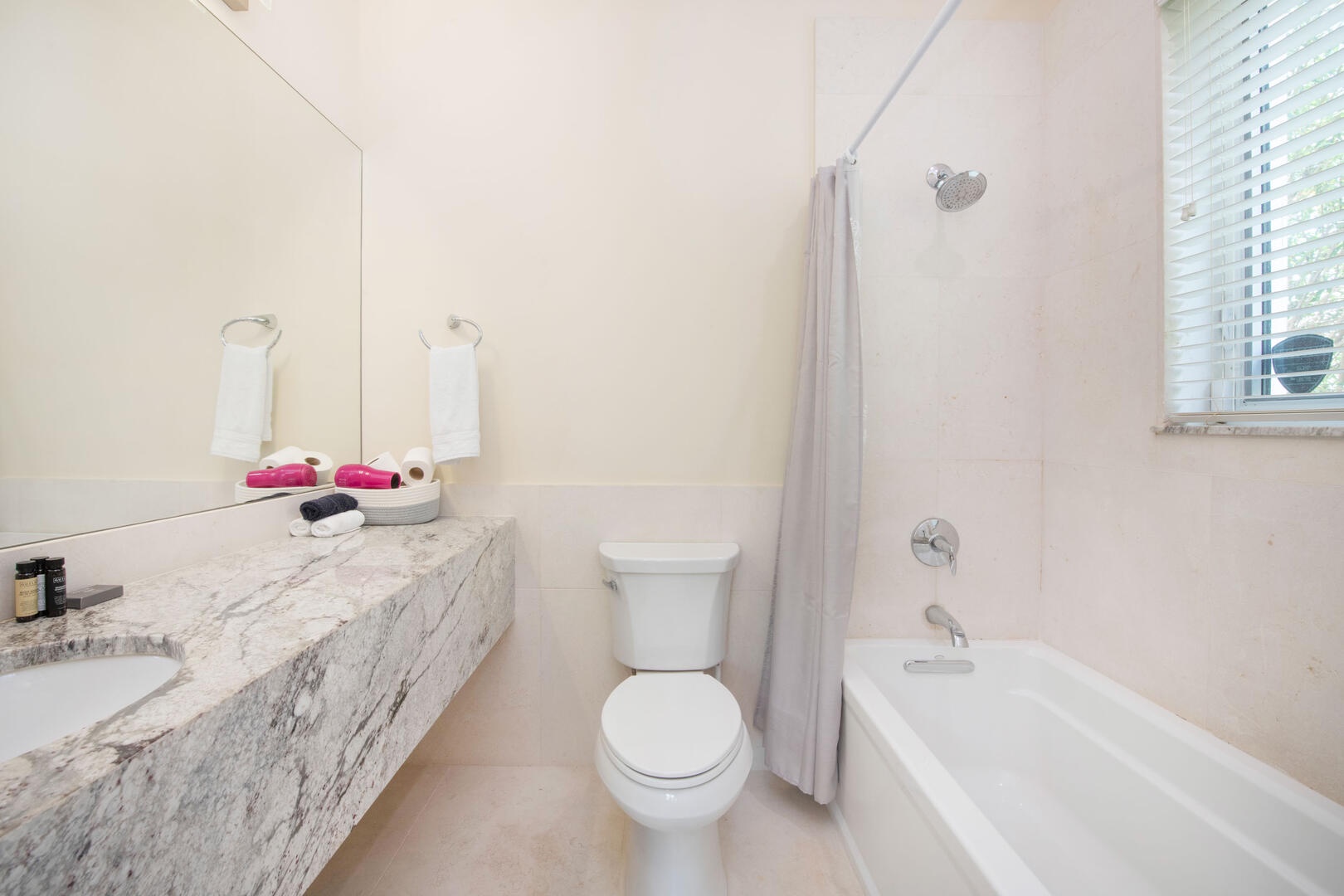 Guest Ensuite #4 with shower bath.