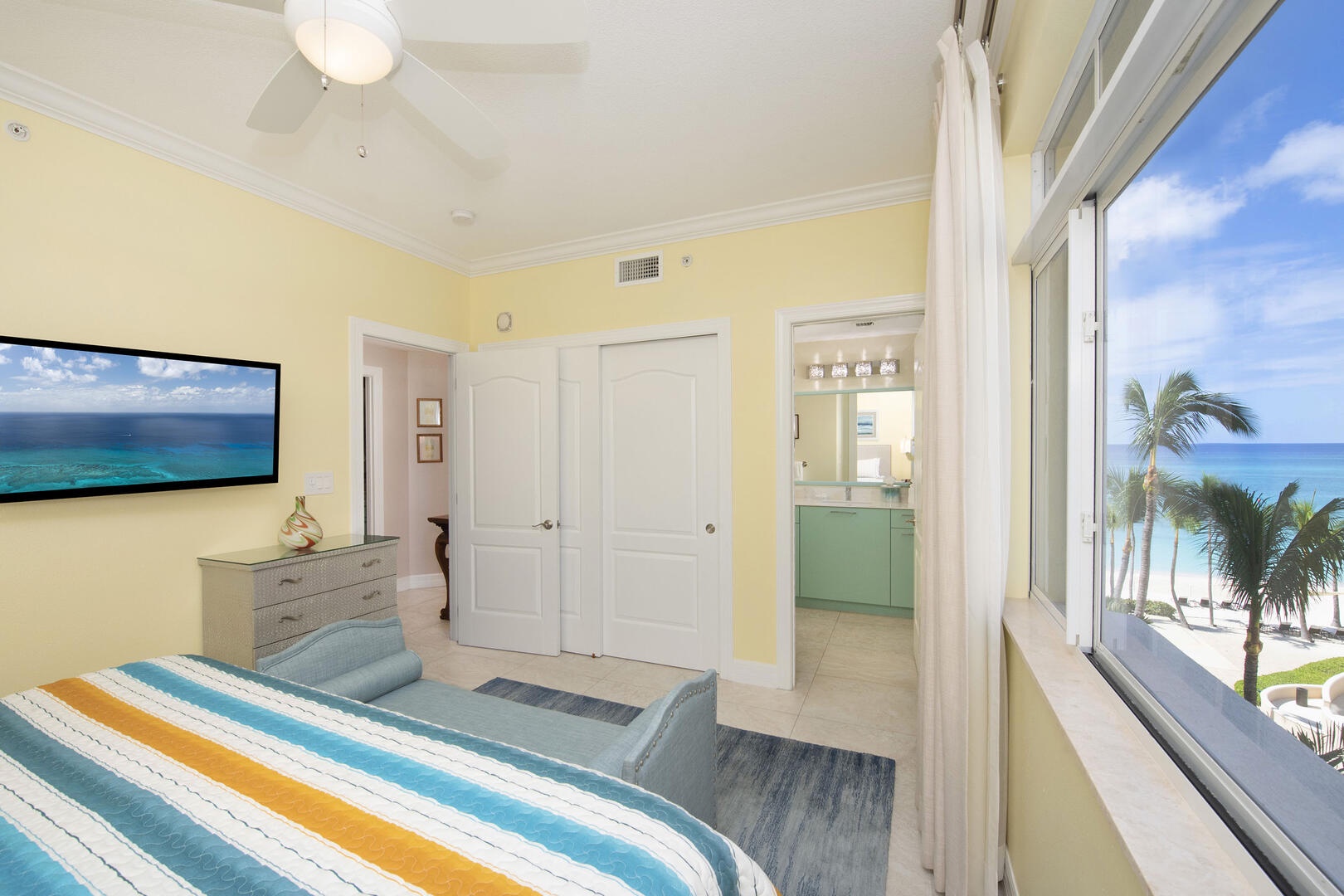 Partial ocean views from Guest Suite #1