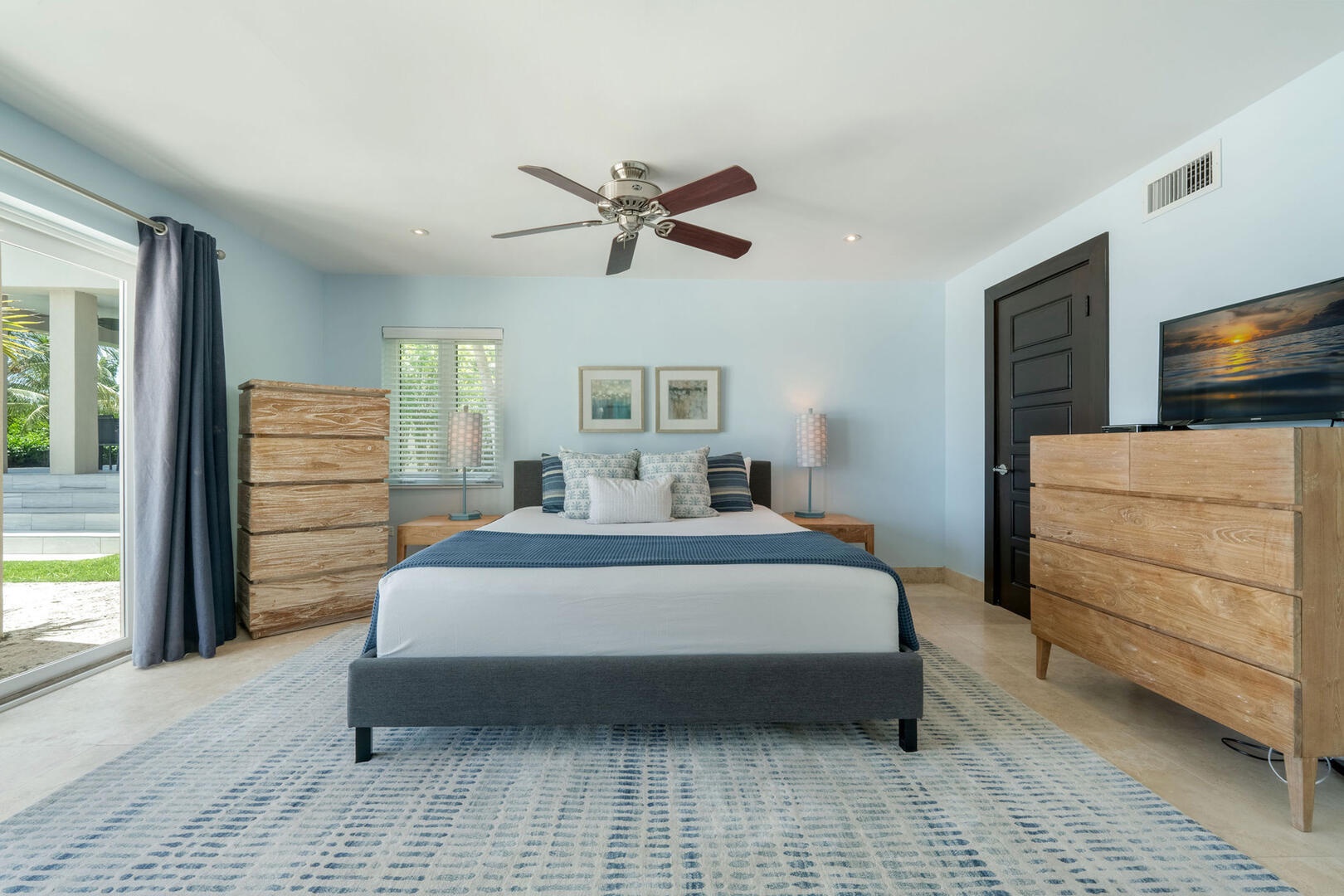 West Suite comes equipped with a television and an ensuite bath with walk-in shower.