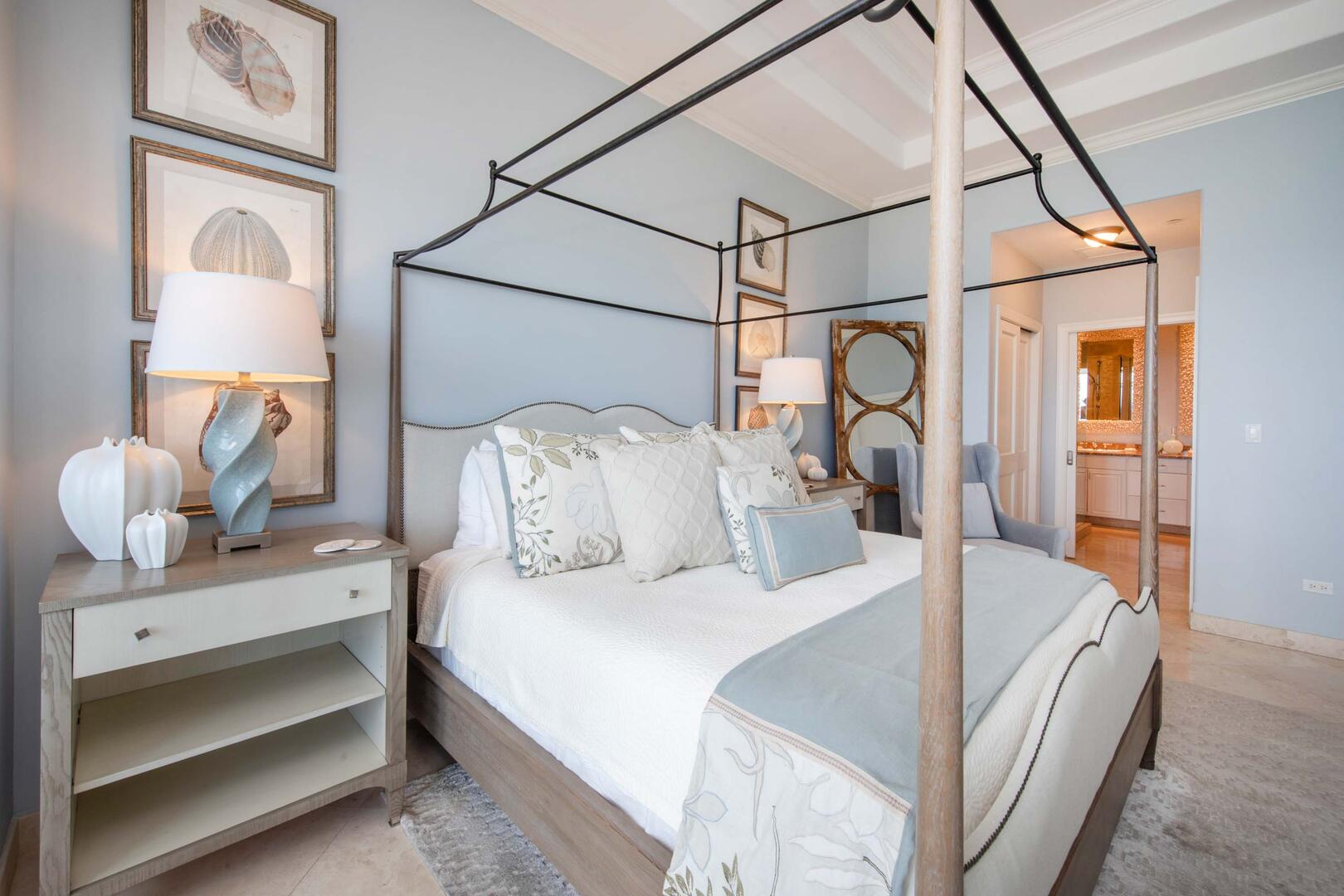 Master Suite with television.