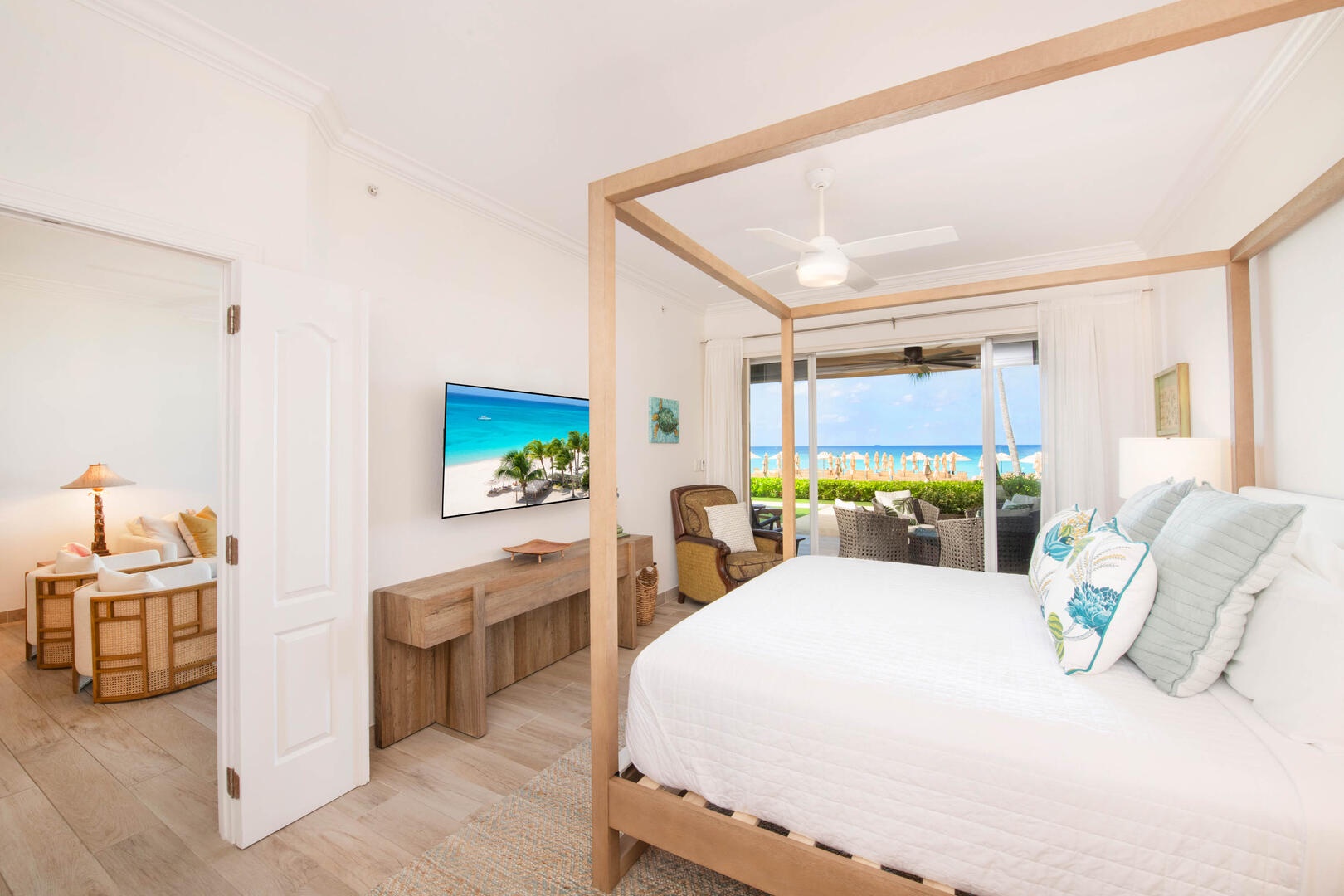 Primary Suite with king bed.