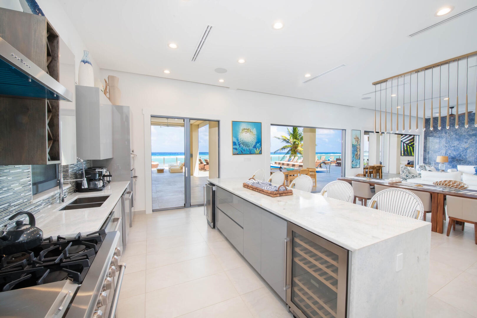 Gourmet main kitchen.