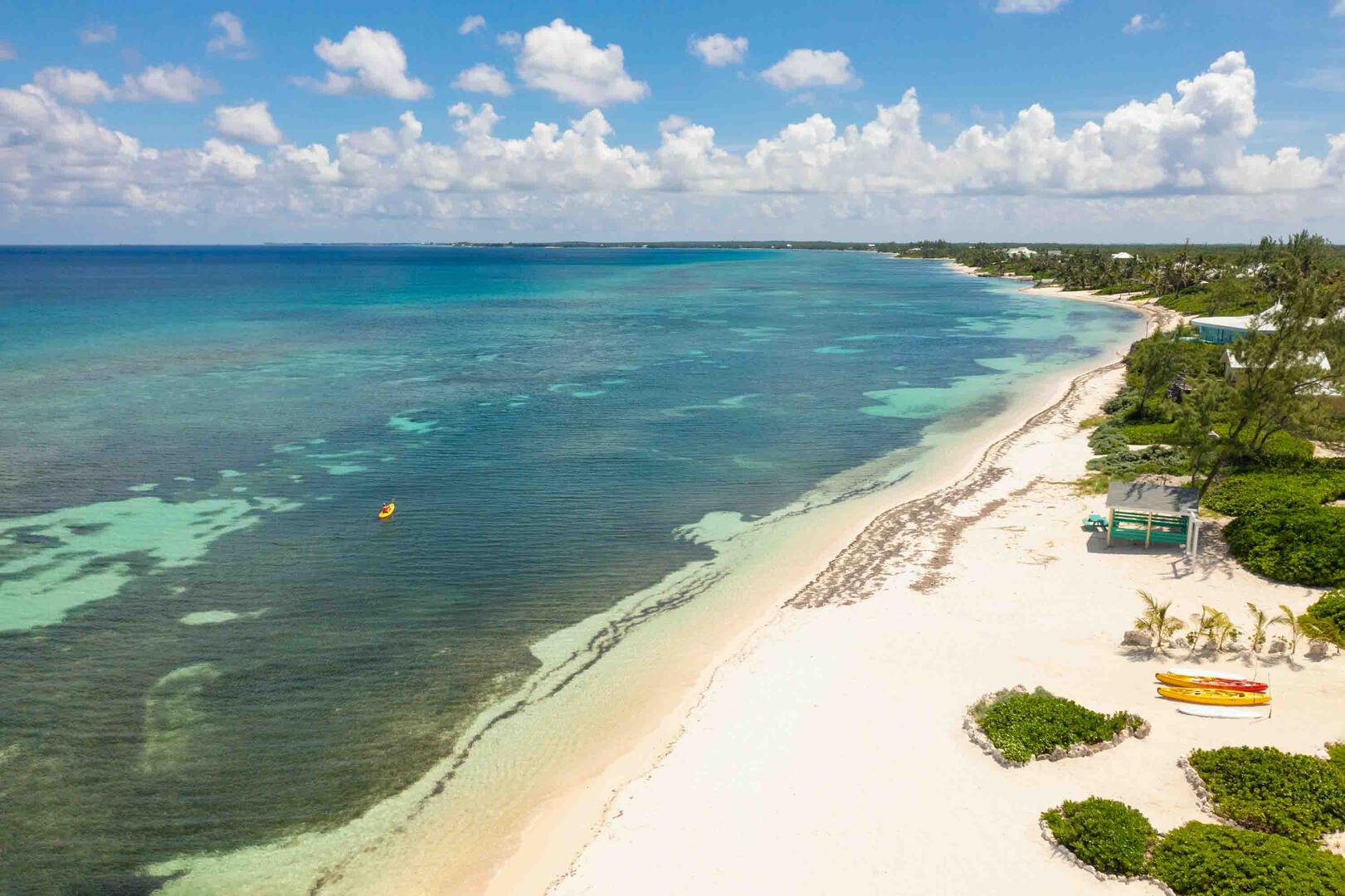Aerial view of the North Side shoreline.