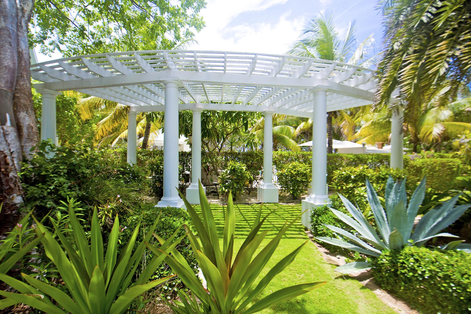 Resort pergola.