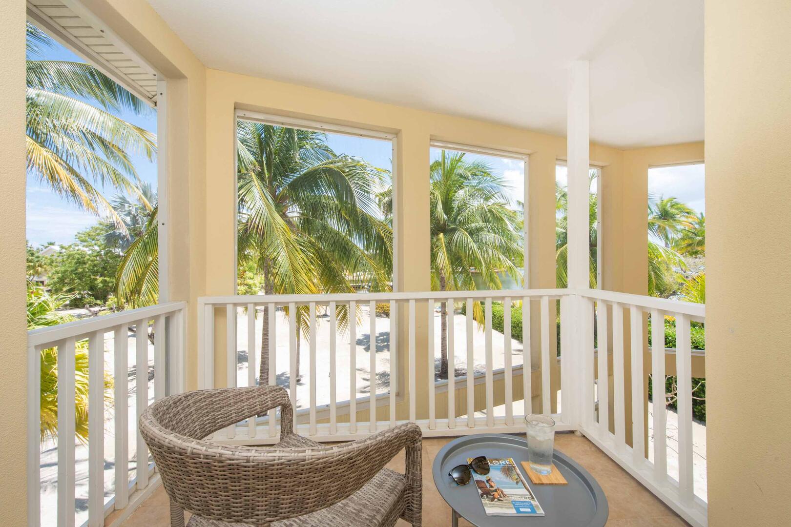 Guest suite balcony.