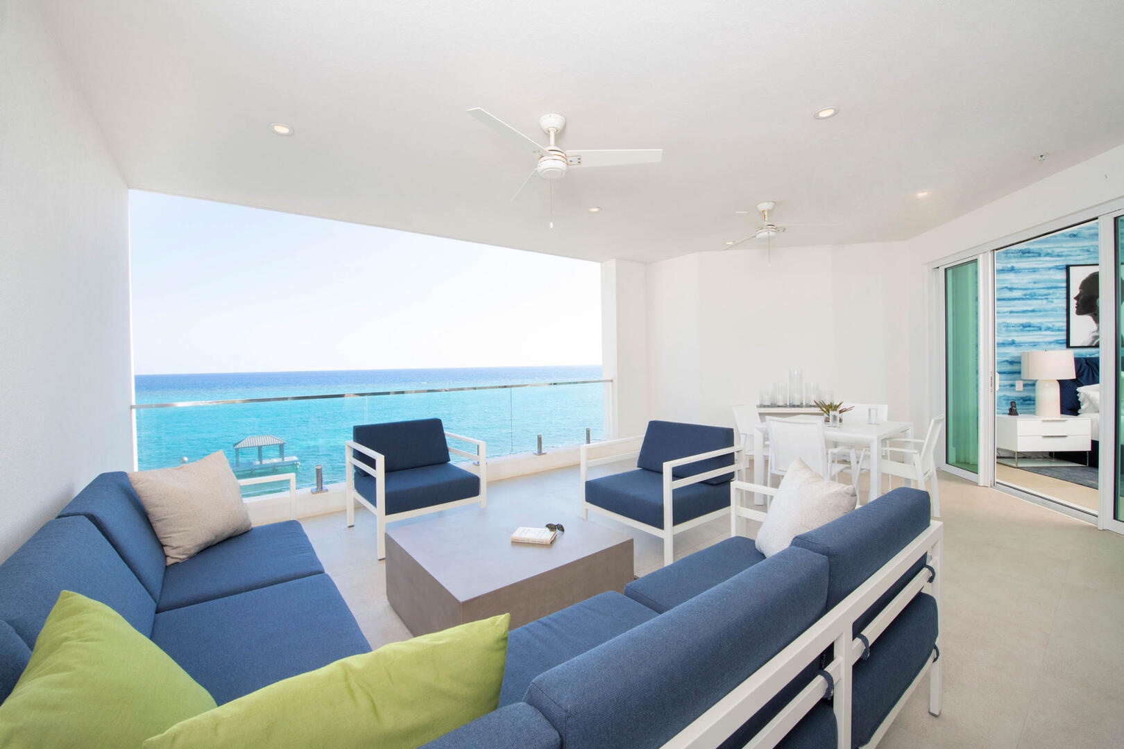 Balcony sectional sofa.