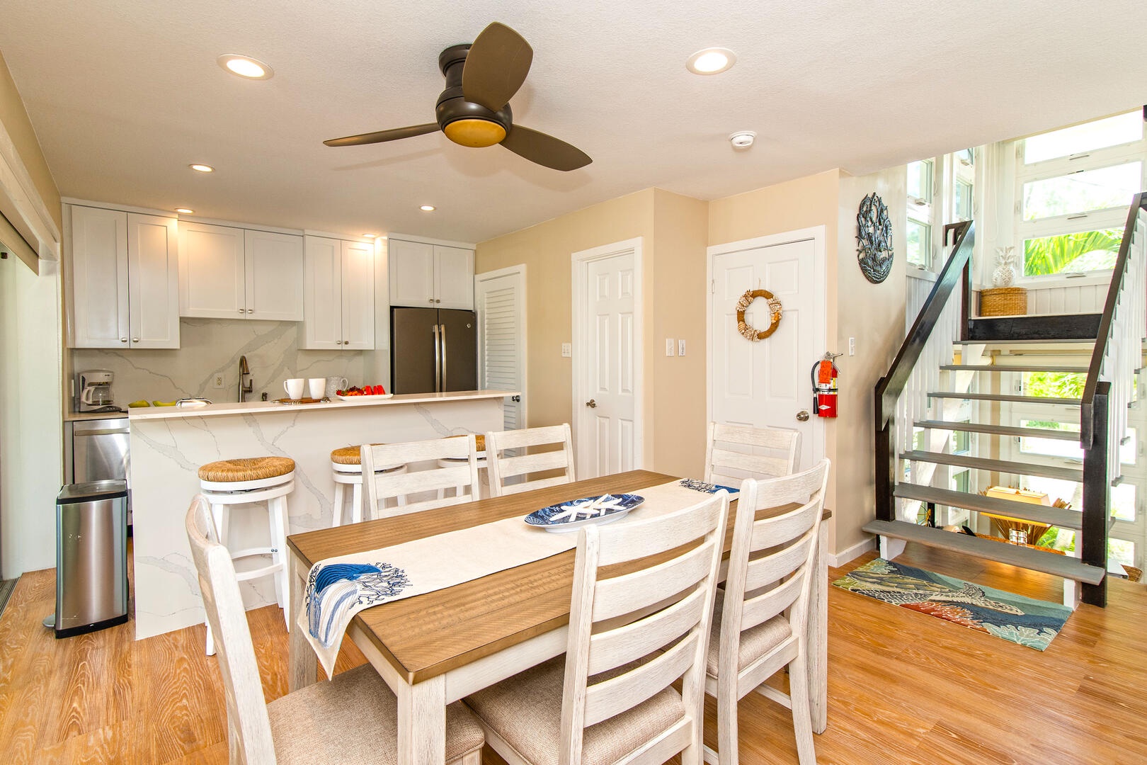 Kai Kotch's two bedroom suites are upstairs just off the dining area.