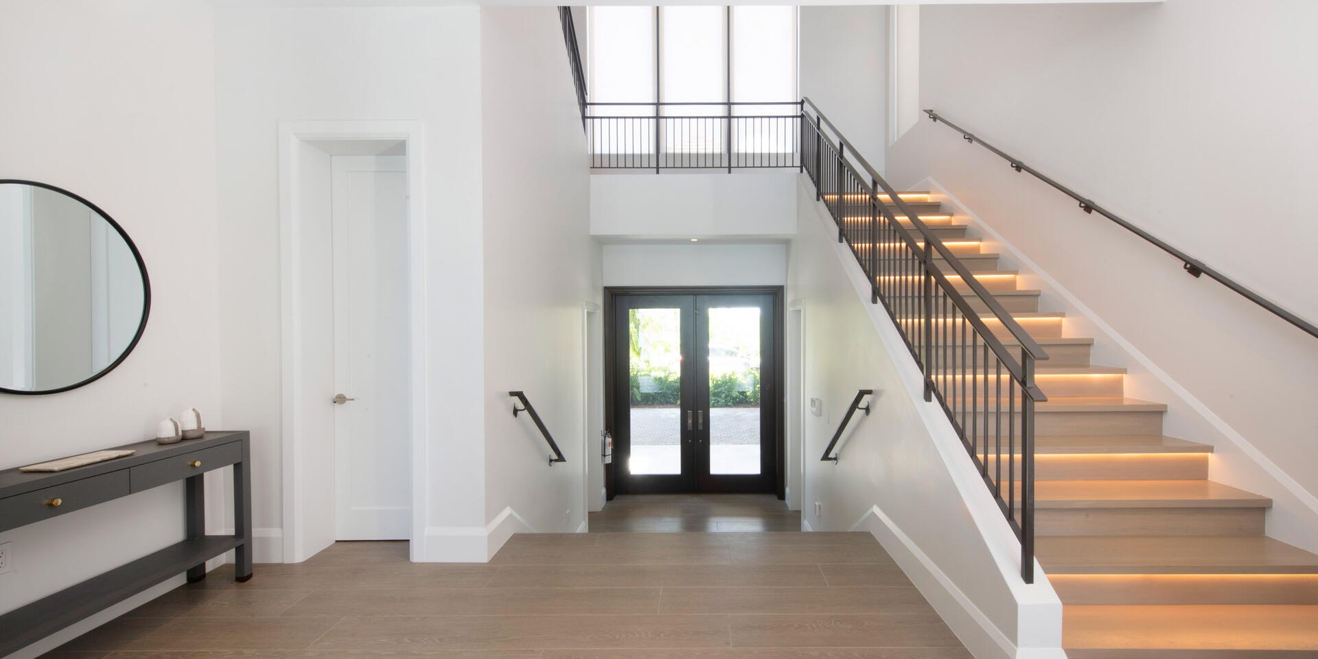 The common areas are on the upper-level of the main villa.