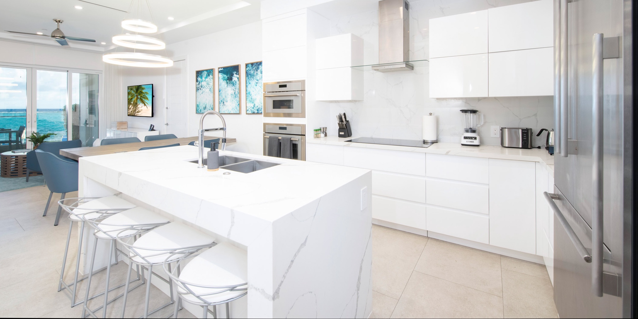 Second full kitchen with modern appliances.