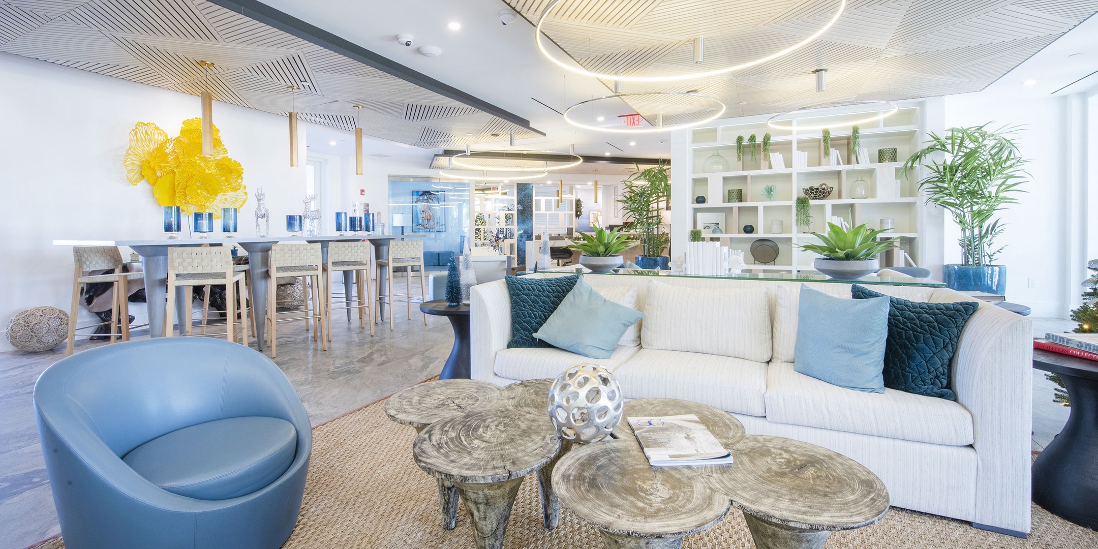 Resort lobby and front desk.