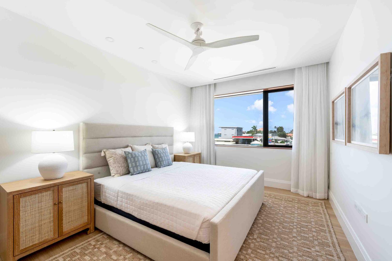 Bedroom 2 with king bed.