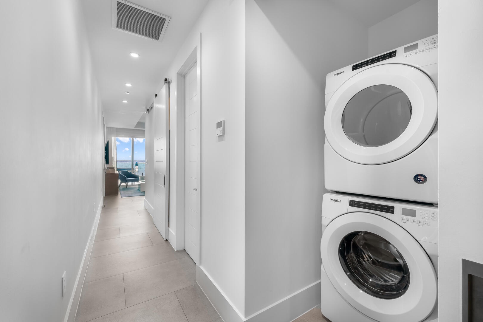 In-unit washer and dryer.