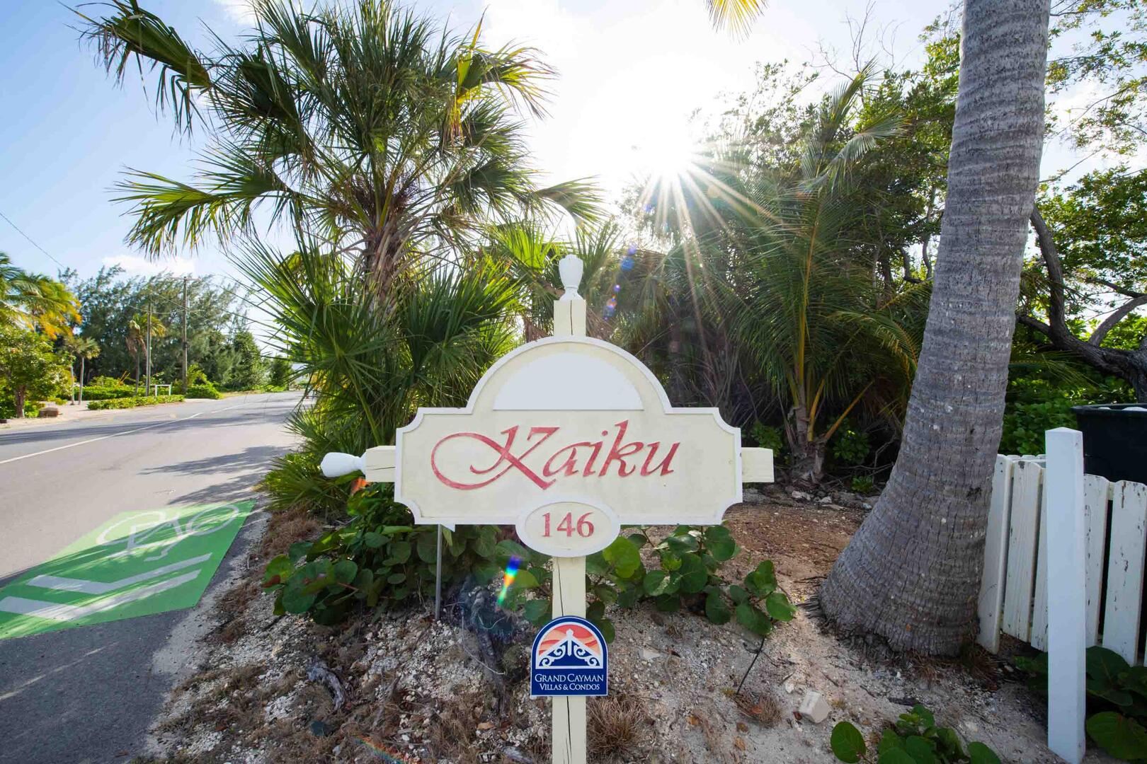 Signage out front marks the spot!