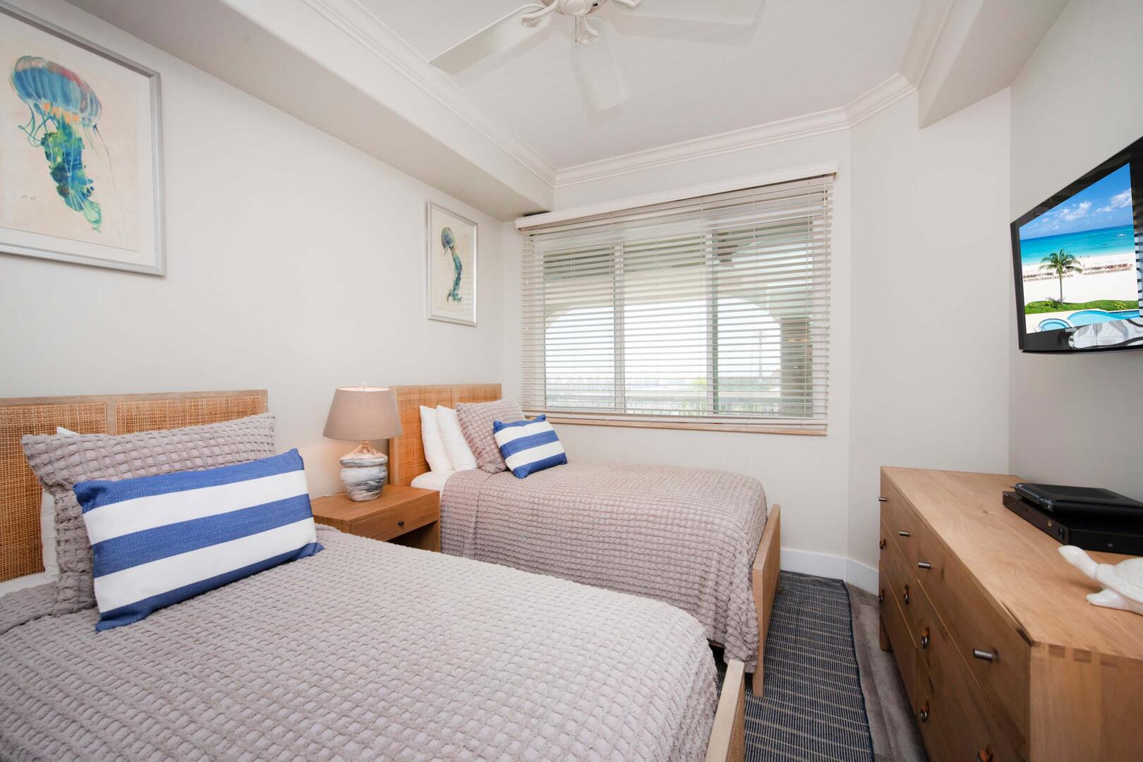 Guest Suite 2 with two Twin Beds.