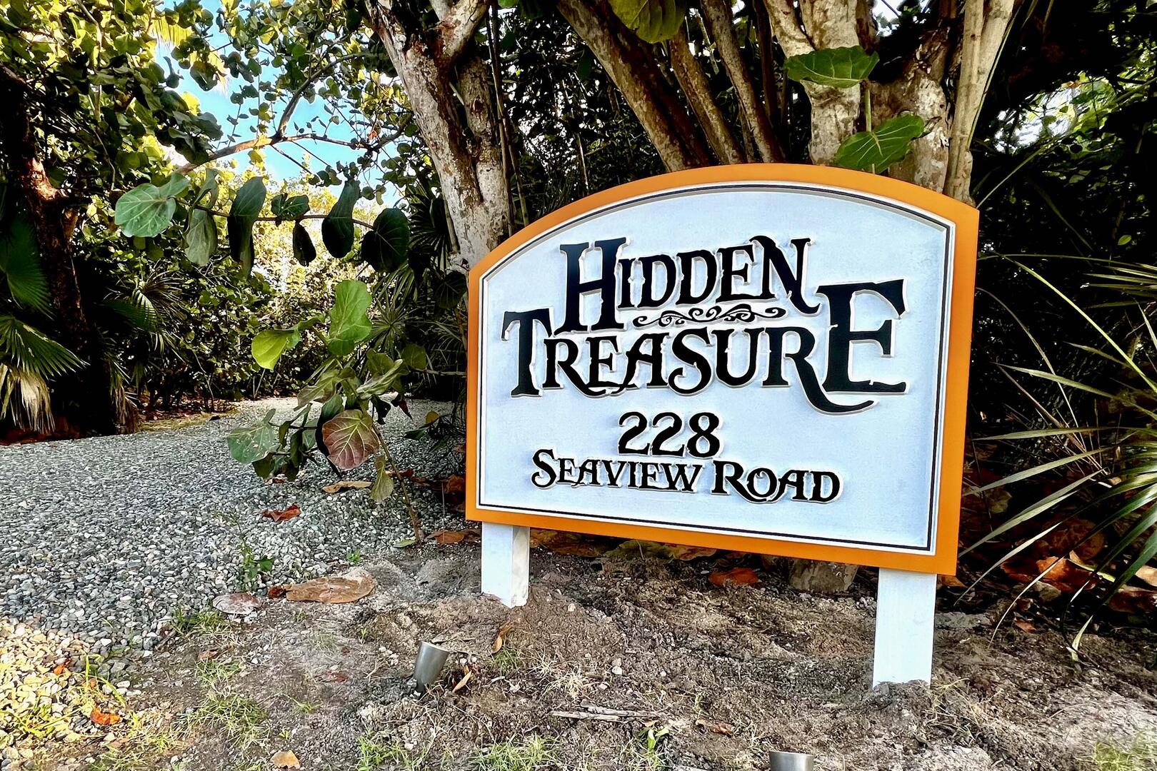 Signage out front marks the spot!