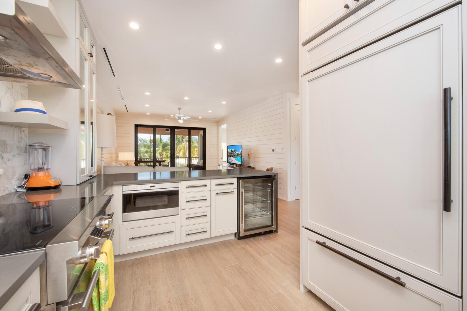 Fully upgraded kitchen with modern appliances.