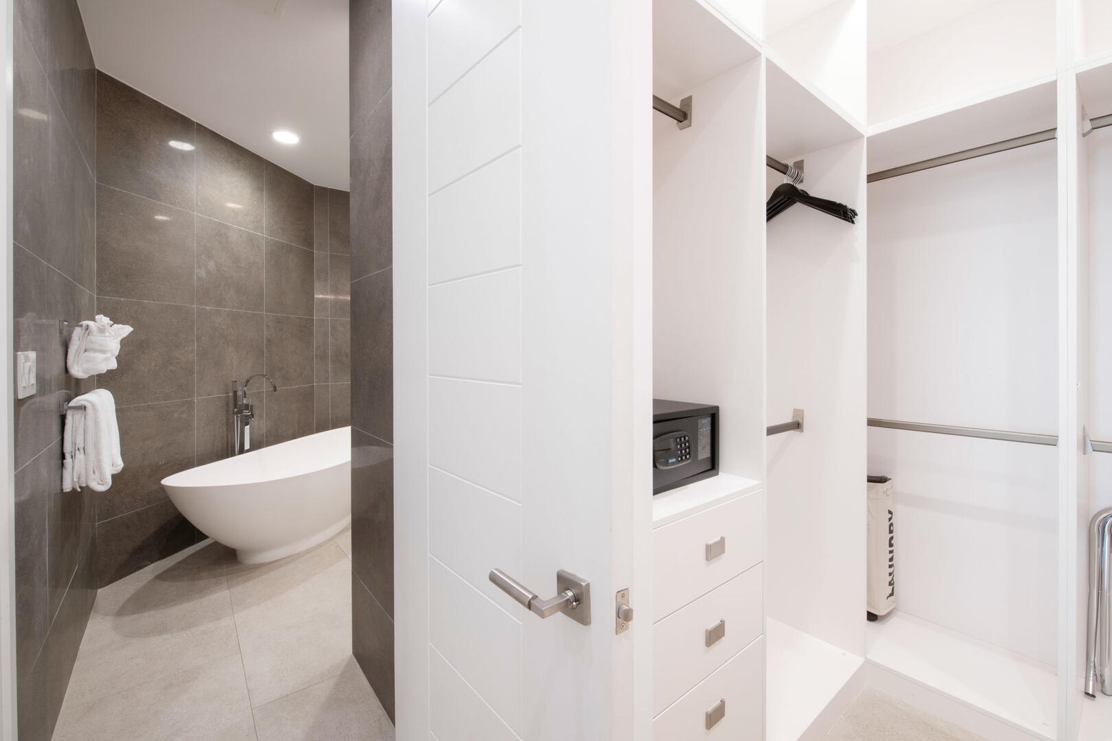 Primary Suite walk-in closet.