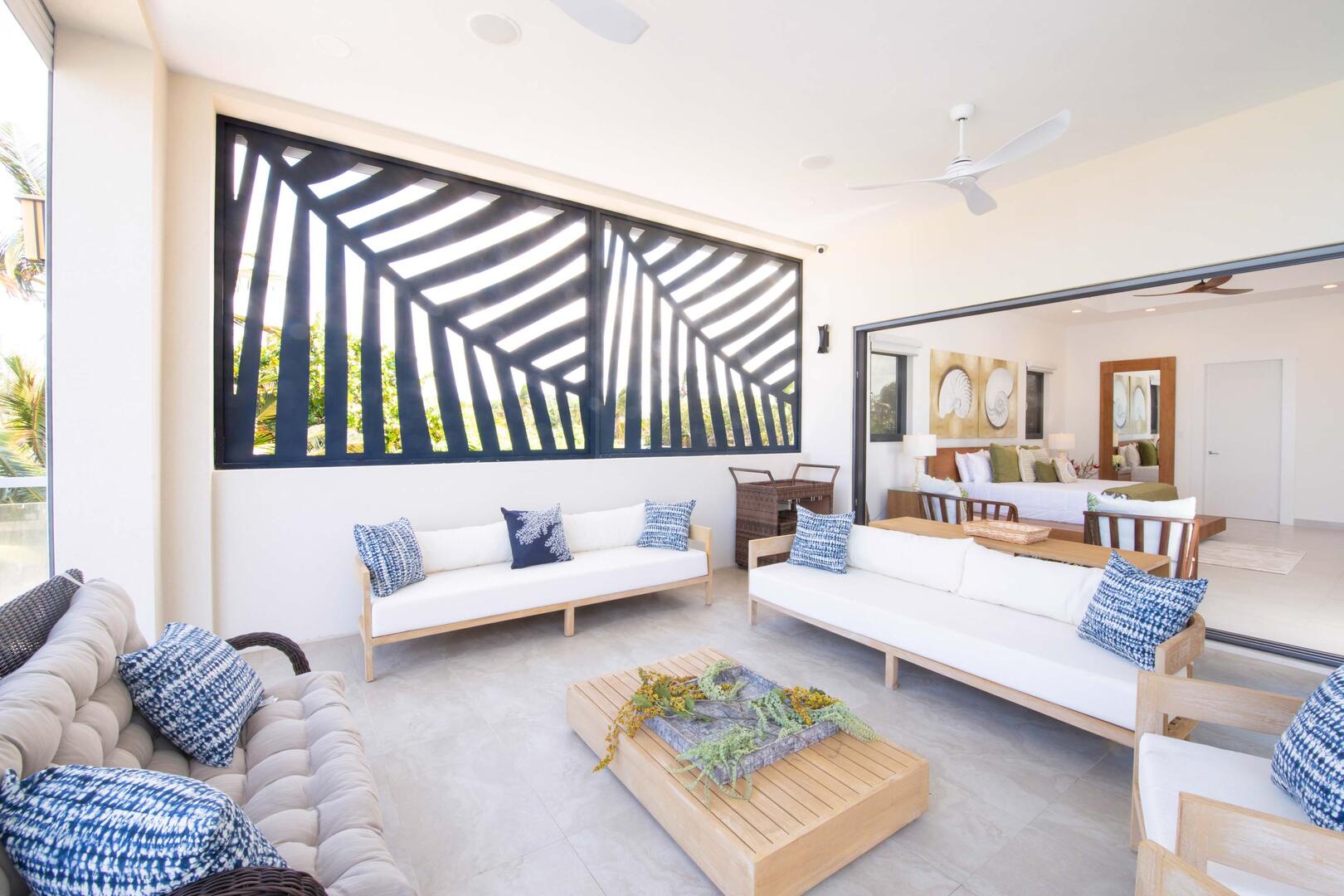 Primary suite walk-out area.