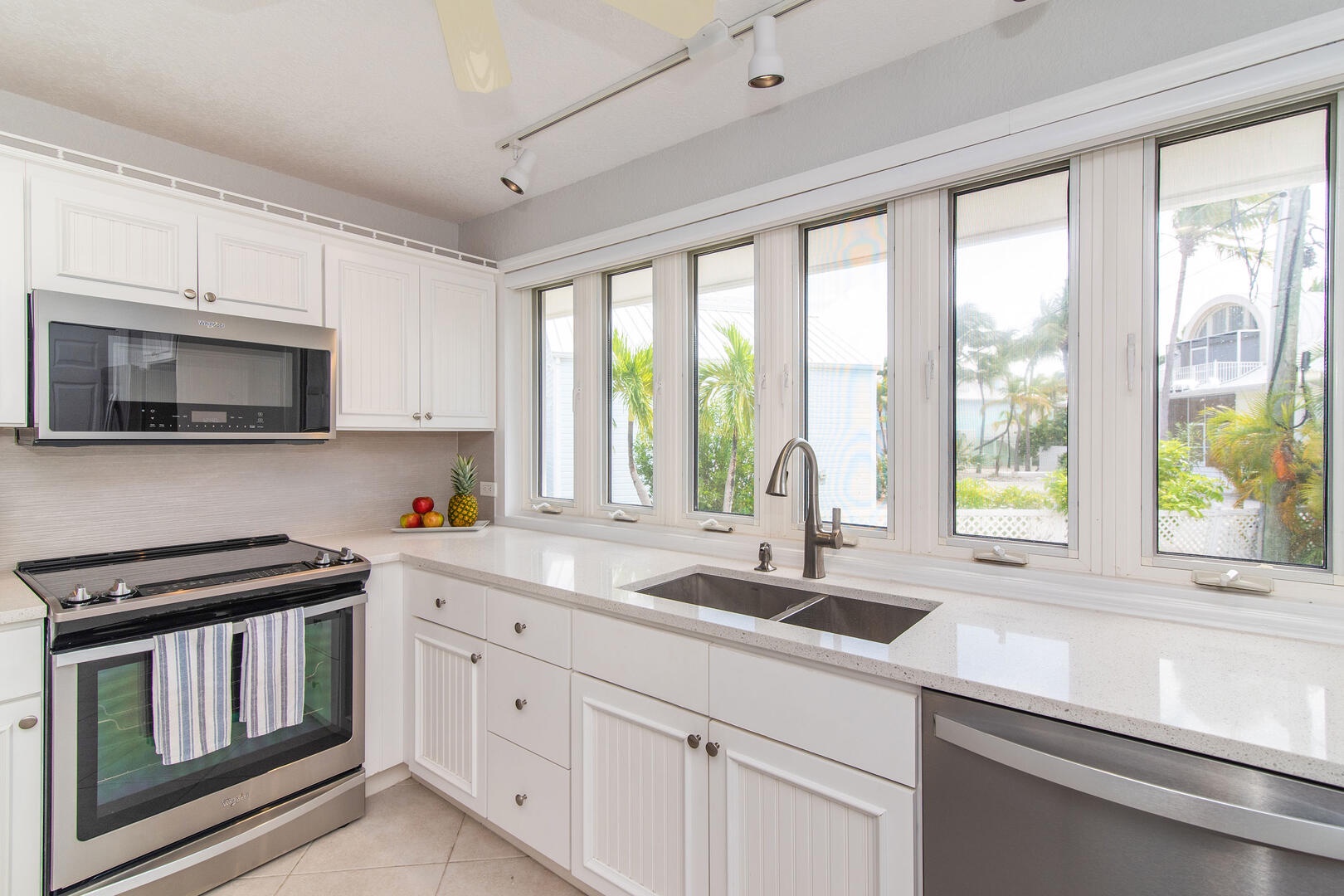 Kitchen with modern appliances.