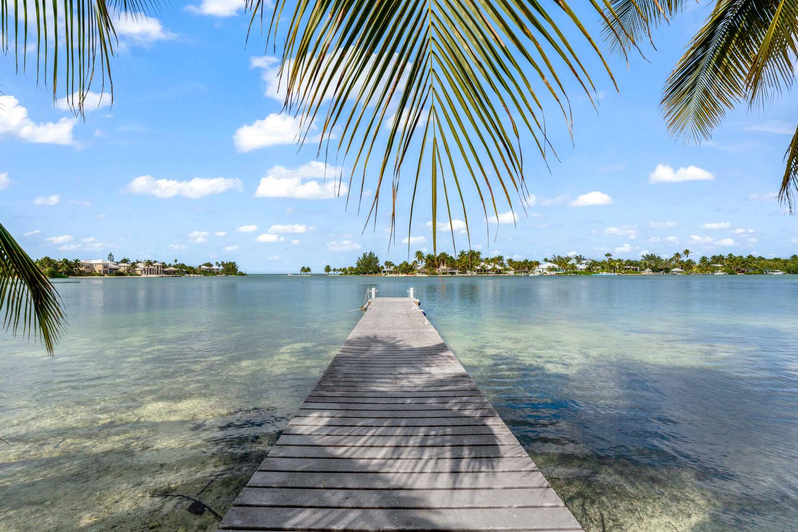 Book a charter to Stingray City and request dock service to have your group picked up right off the home's private dock.