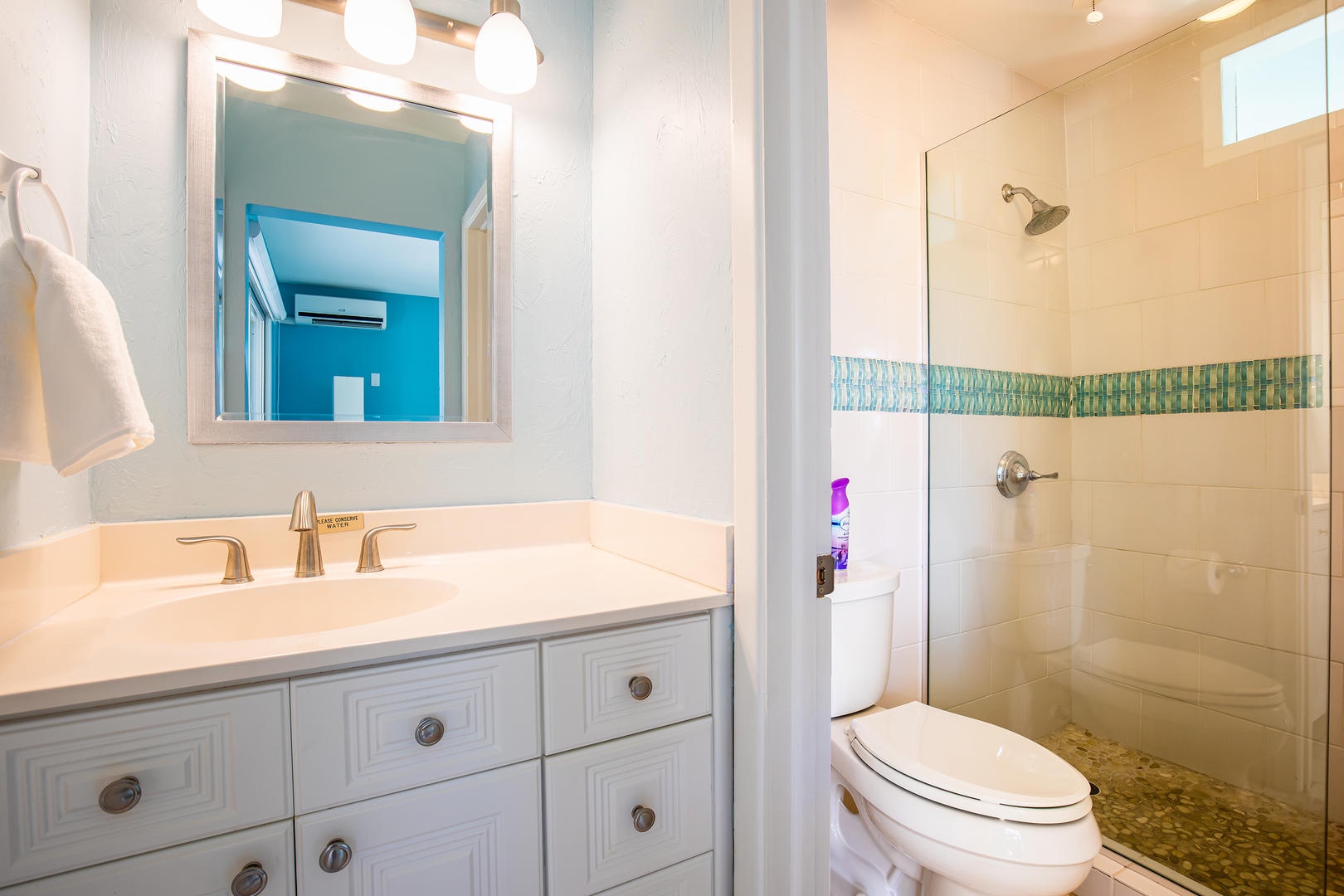Master suite's private bathroom with shower.