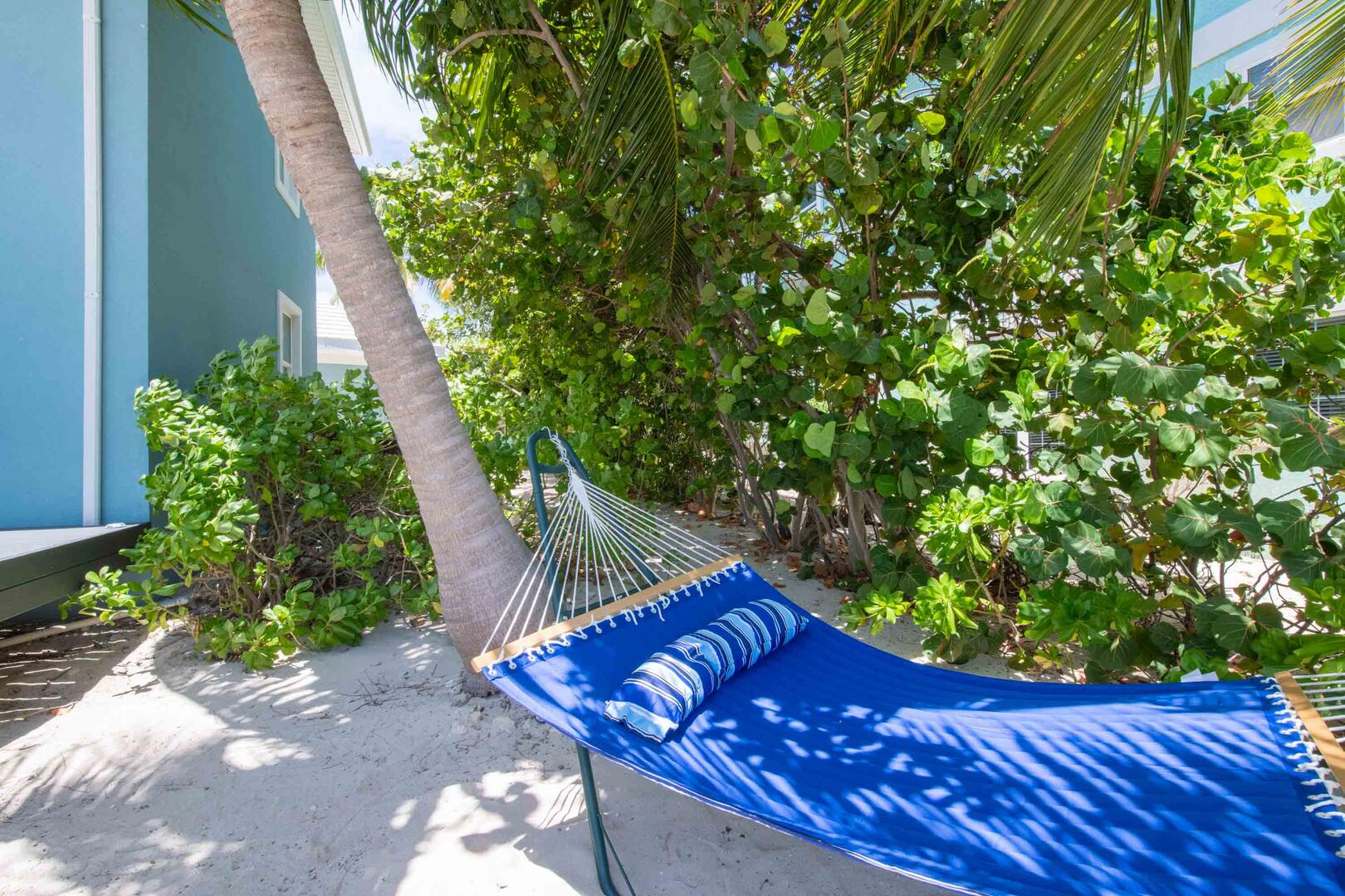 Hammock on the beach.