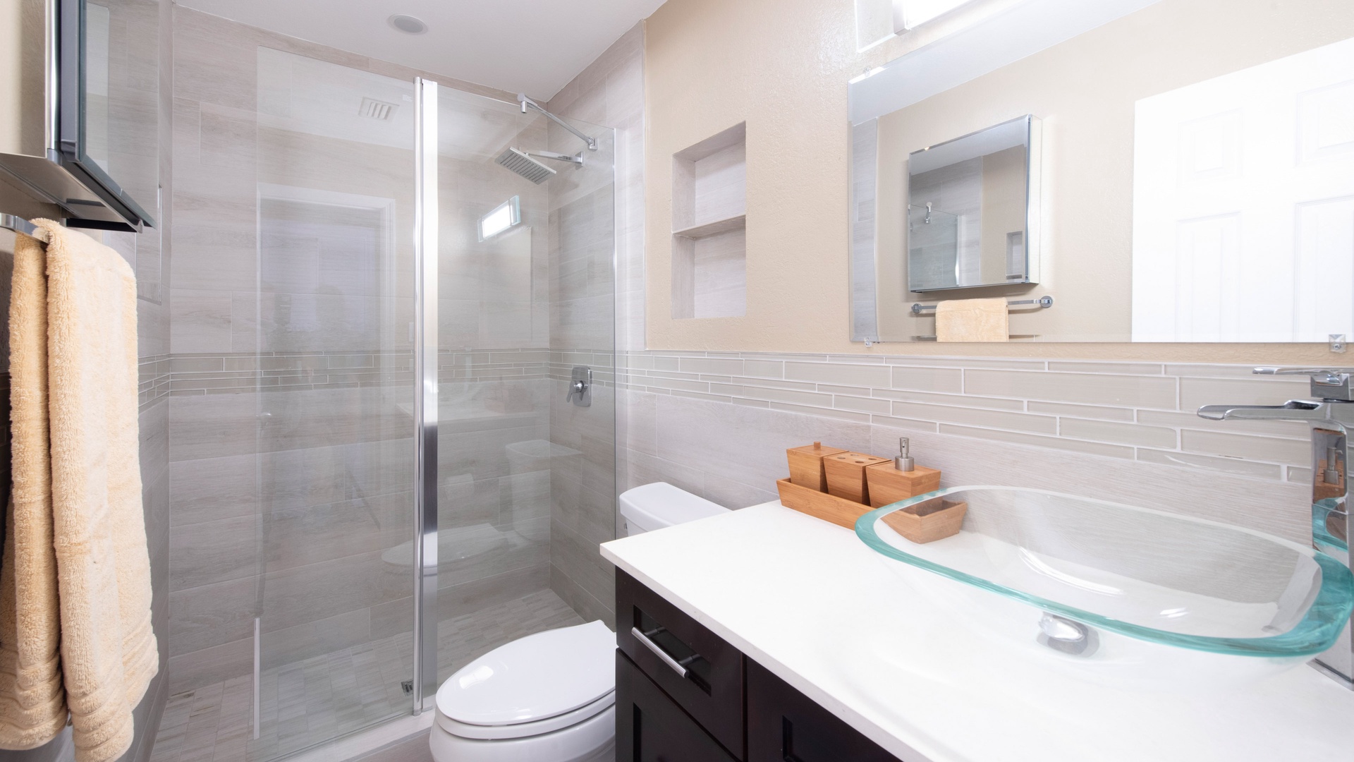 Full bath with shower.