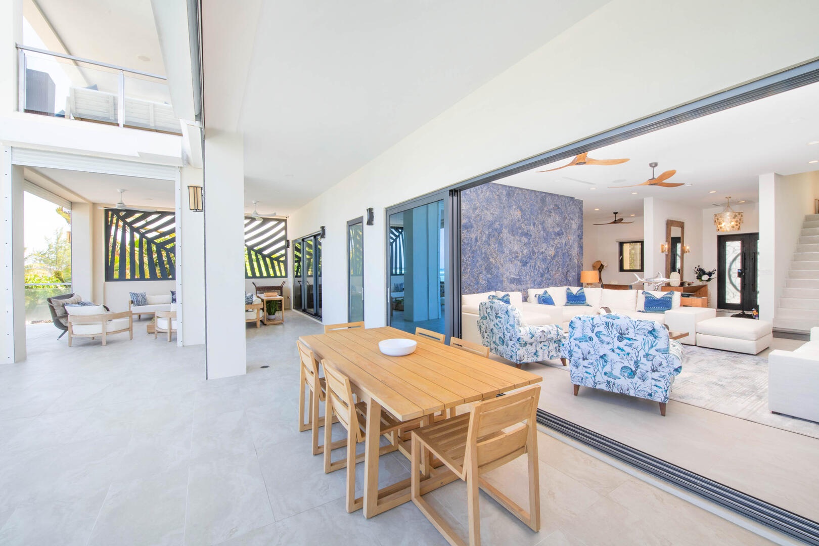 Veranda dining area.