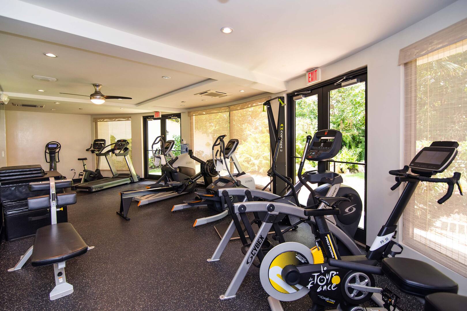 Resort gym.
