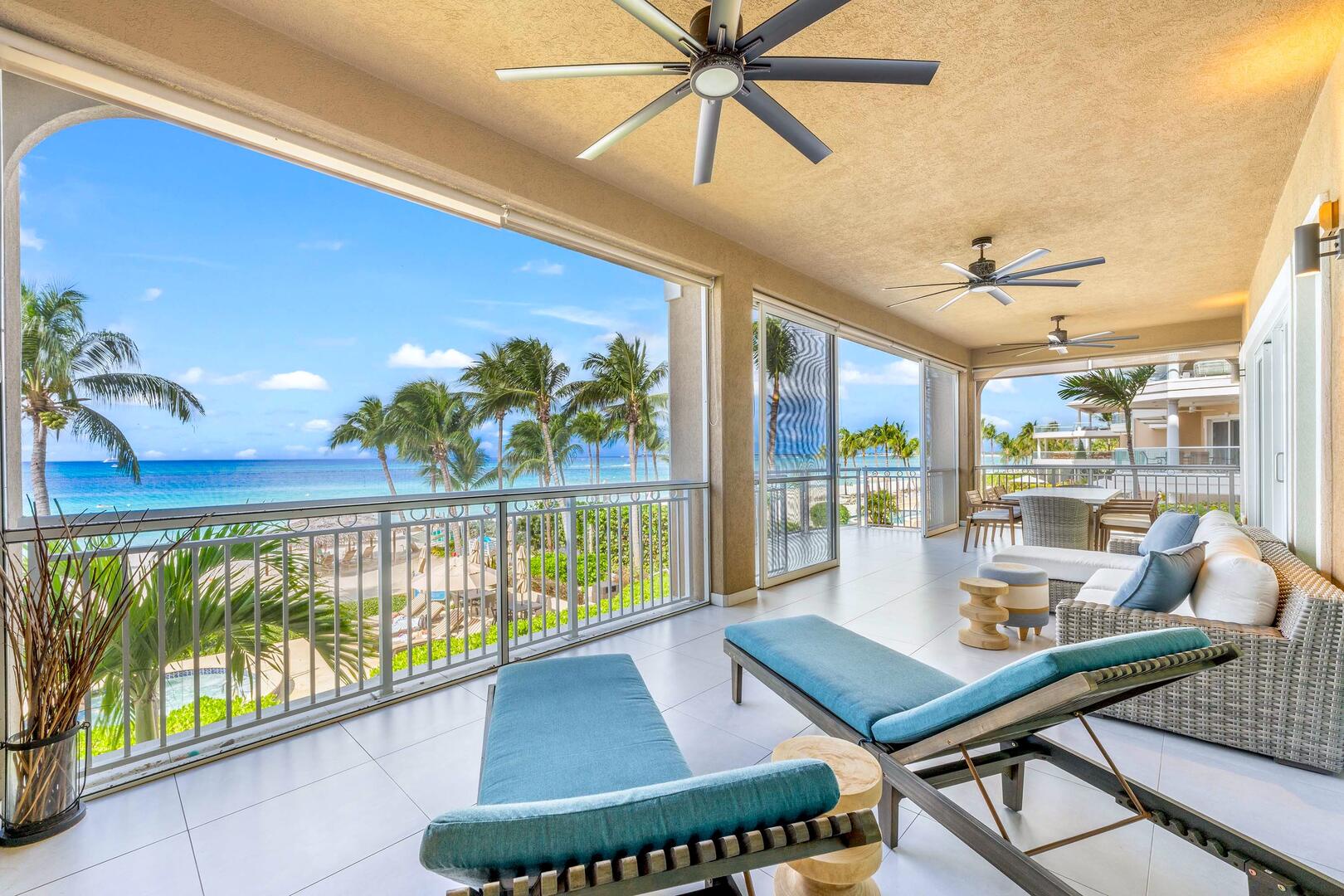 Slide into these loungers and soak up the stunning tropical views with your morning coffee or tea.